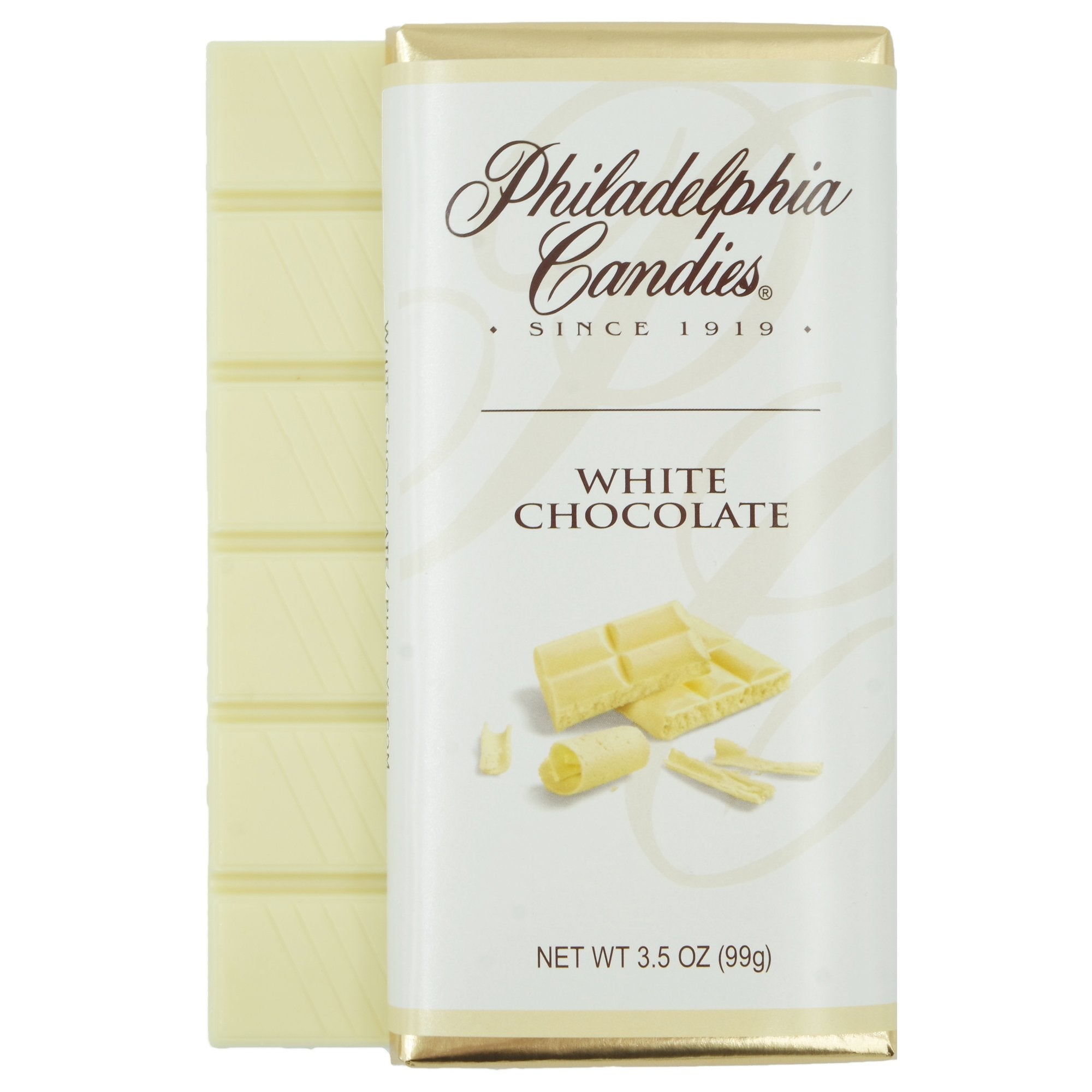 Philadelphia Candies White Chocolate Bar, 3.5-Ounce Packages (Pack of 2)