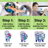 Laundry Care Strip concentrated detergent 4Packs of 32 Load per pack