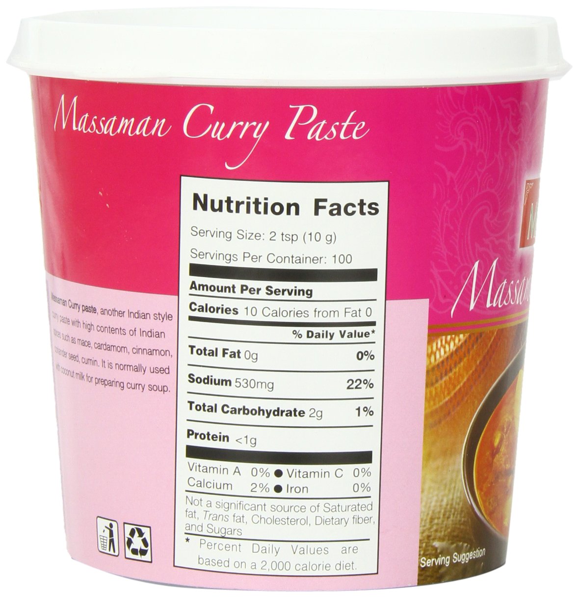 Mae Ploy Massaman Curry Paste, Authentic Thai Masaman Curry Paste For Thai Curries And Other Dishes, Aromatic Blend Of Herbs, Spices And Shrimp Paste