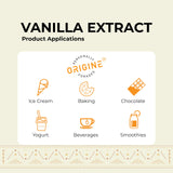 ORIGINE Pure Indonesian Vanilla Bean Paste (4 fl oz) | Non-GMO, Kosher, Rainforest Alliance Certified