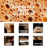 Luxury Instant Espresso - 160mg Caffeine, Hot or Iced Instant Coffees, Cold Brew Coffee, Double Shot Espresso, 12 Counts, 100% Arabica, Sugar Free, No