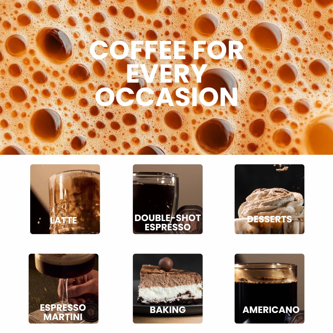 Luxury Instant Espresso - 160mg Caffeine, Hot or Iced Instant Coffees, Cold Brew Coffee, Double Shot Espresso, 24 Counts, 100 Arabica, Sugar Free, No
