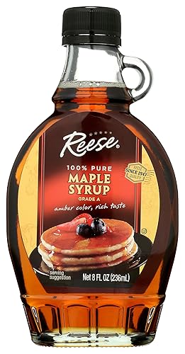 Reese 100% Pure Maple Syrup 8oz (Pack of 1)