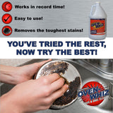 1 Gallon (128 Oz.) Oven-Whiz Oven & Grill Cleaner by FryOilSaver Co., Removes Tough Stains, Carbon, Grease & Food Burnt for BBQ Grills, Ovens, Grates