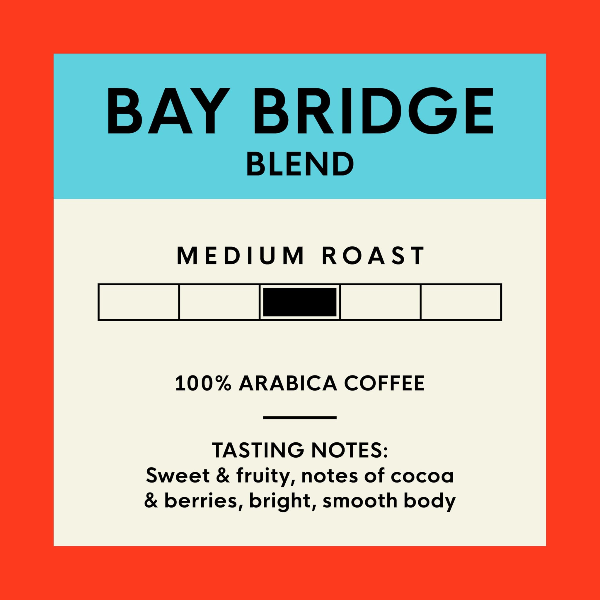 San Francisco Bay Ground Coffee, Bay Bridge Blend (28 oz Bag), Medium Roast Coffee