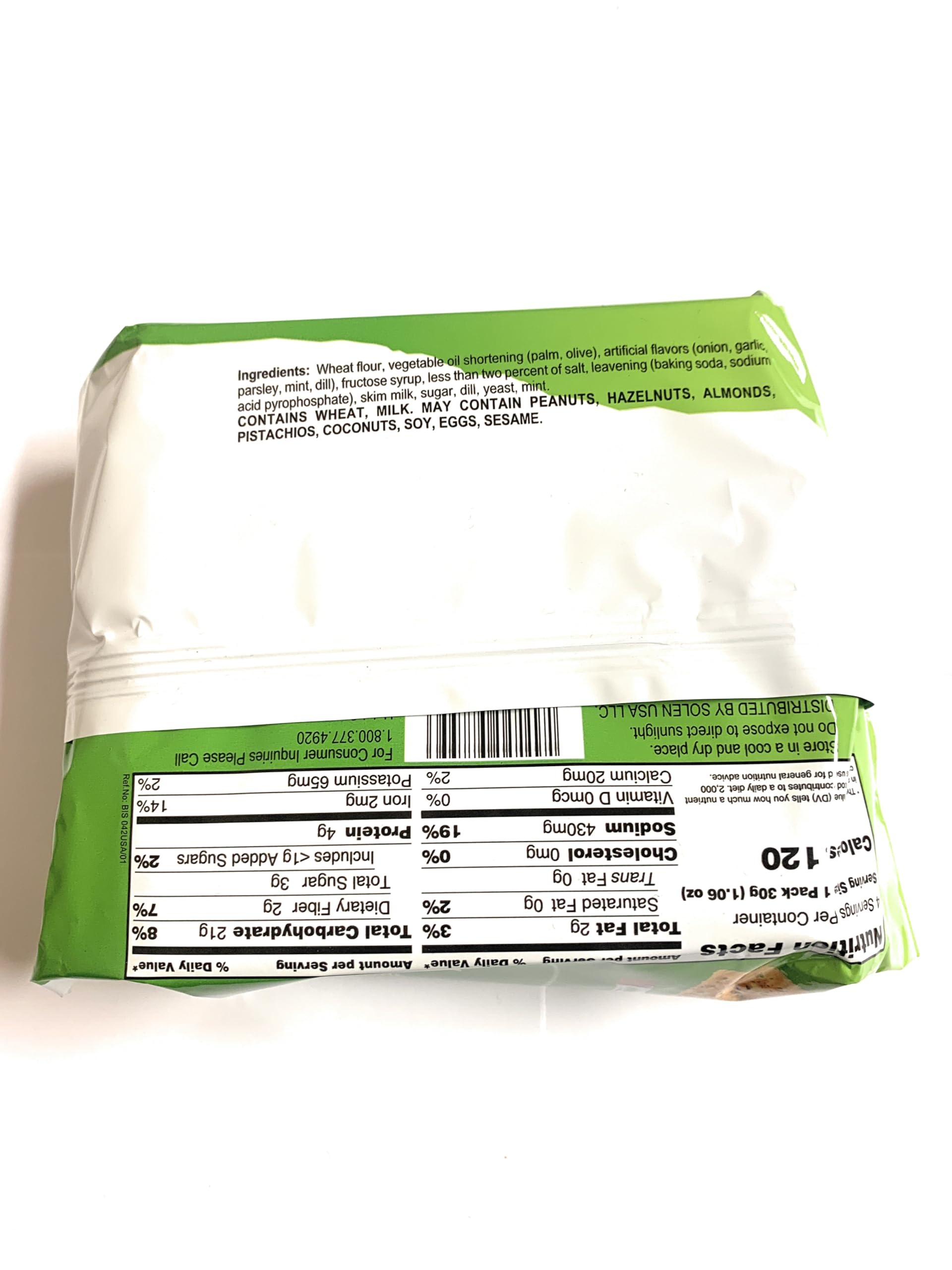 Greta Garden Vegetables Crackers, 4.23 oz, New 2 Pack