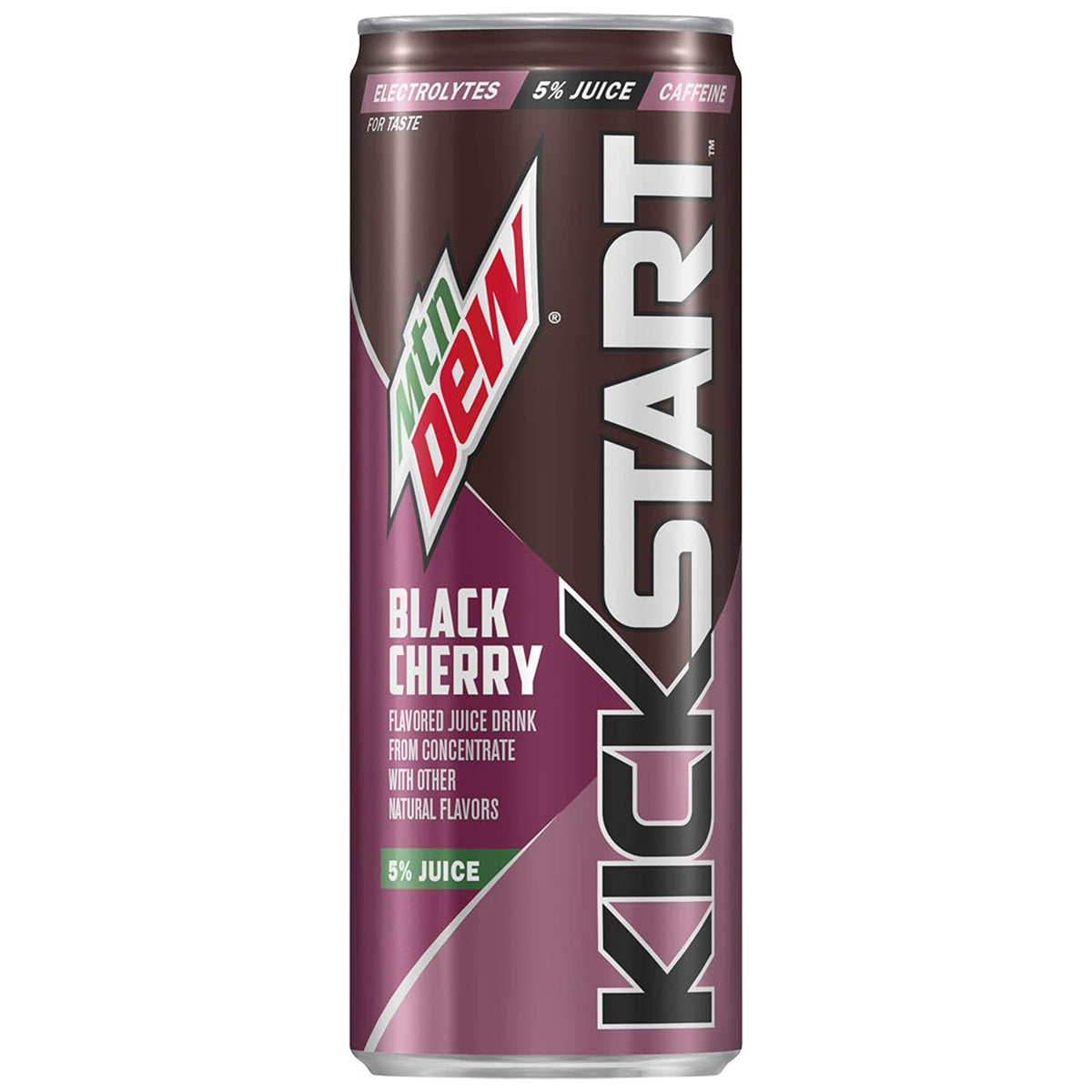Mountain Dew Kickstart, Black Cherry, 12 Ounce (Pack of 6)