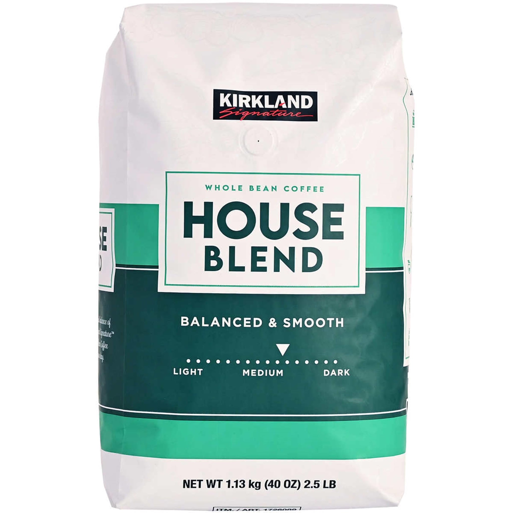Kirkland Signature Starbucks Bean Coffee Medium Roast House Blend (4 Bags)
