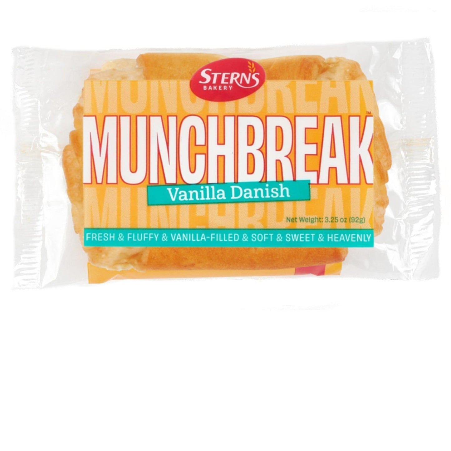 Stern’s Bakery Vanilla Danish | 18 Individually Wrapped Vanilla Pastries | 3 Oz Breakfast Danish Pastries | Vending Machine | Lunchbox Snack | Dairy