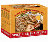 Hi Mountain Seasonings ? SPICY BEER Bratwurst Sausage Making Kit ? Includes Sausage Seasoning, Cure, Hog Casings, and Simple-to-Follow Directions ?