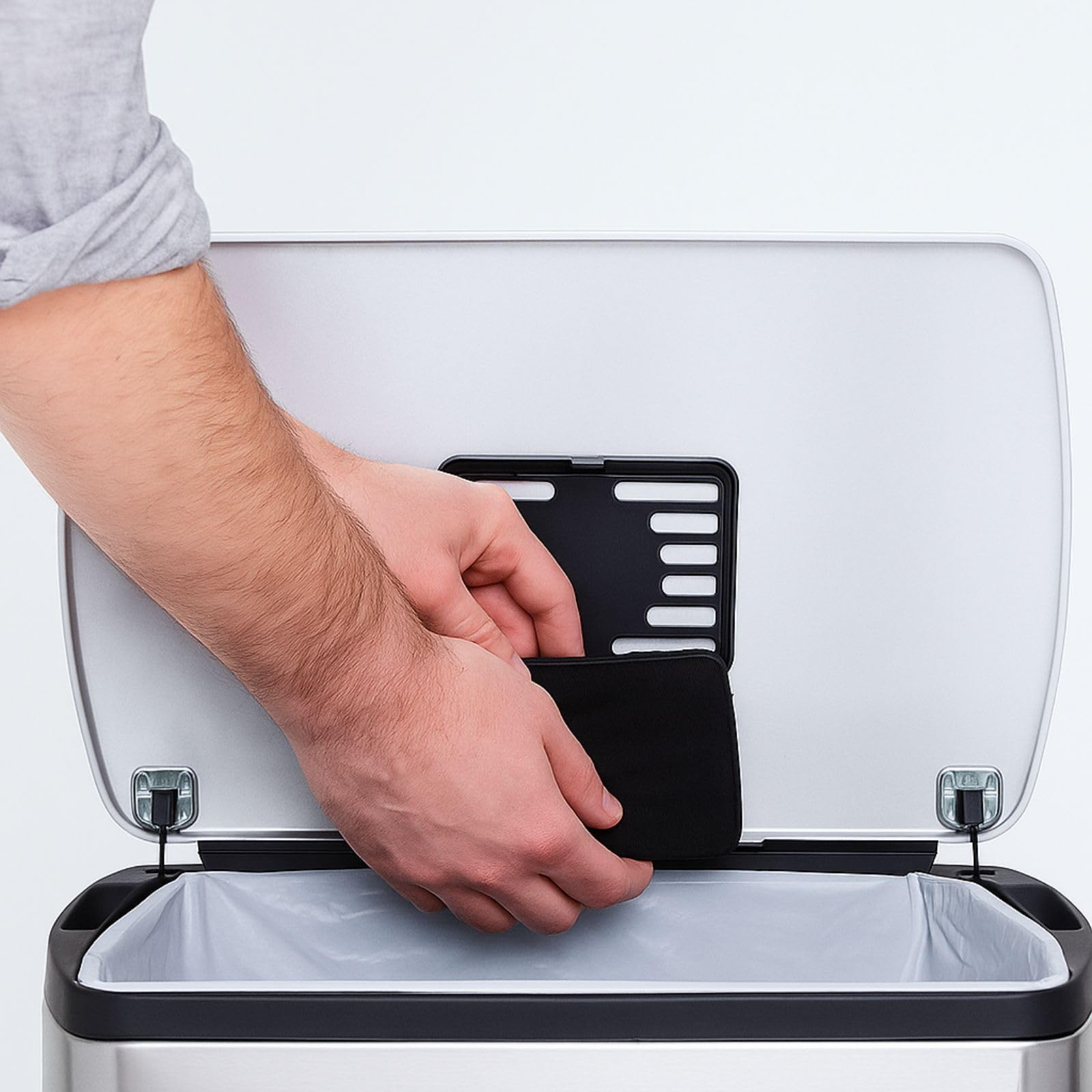 Nispira Activated Charcoal Odor Filter Refills Deodorizers Compatible with Simplehuman Filter Case Trash Cans, 6 Packs
