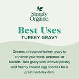 Simply Organic, Turkey Flavored Gravy Mix, 0.85 Oz