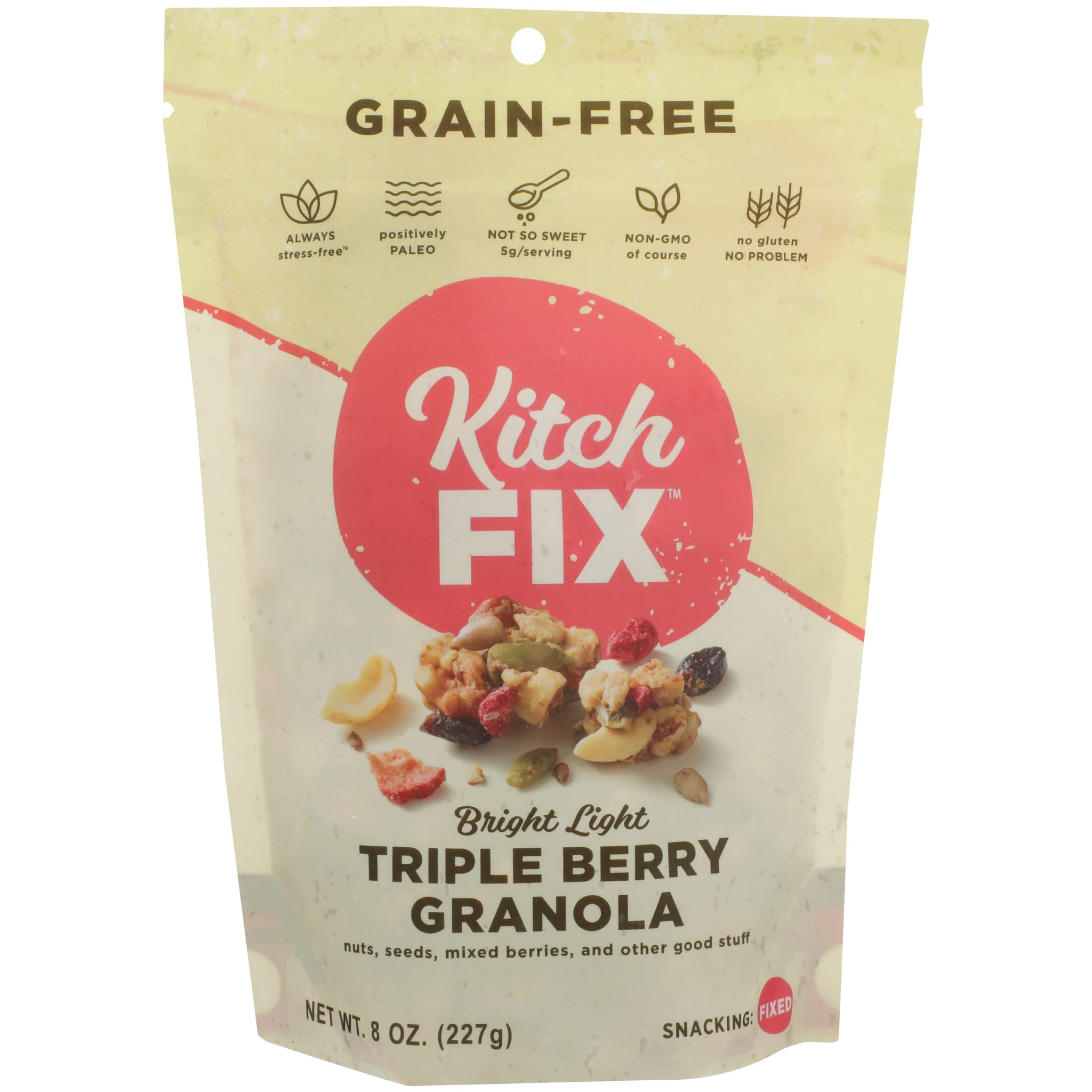 KITCHFIX Triple Berry Granola, 8 OZ