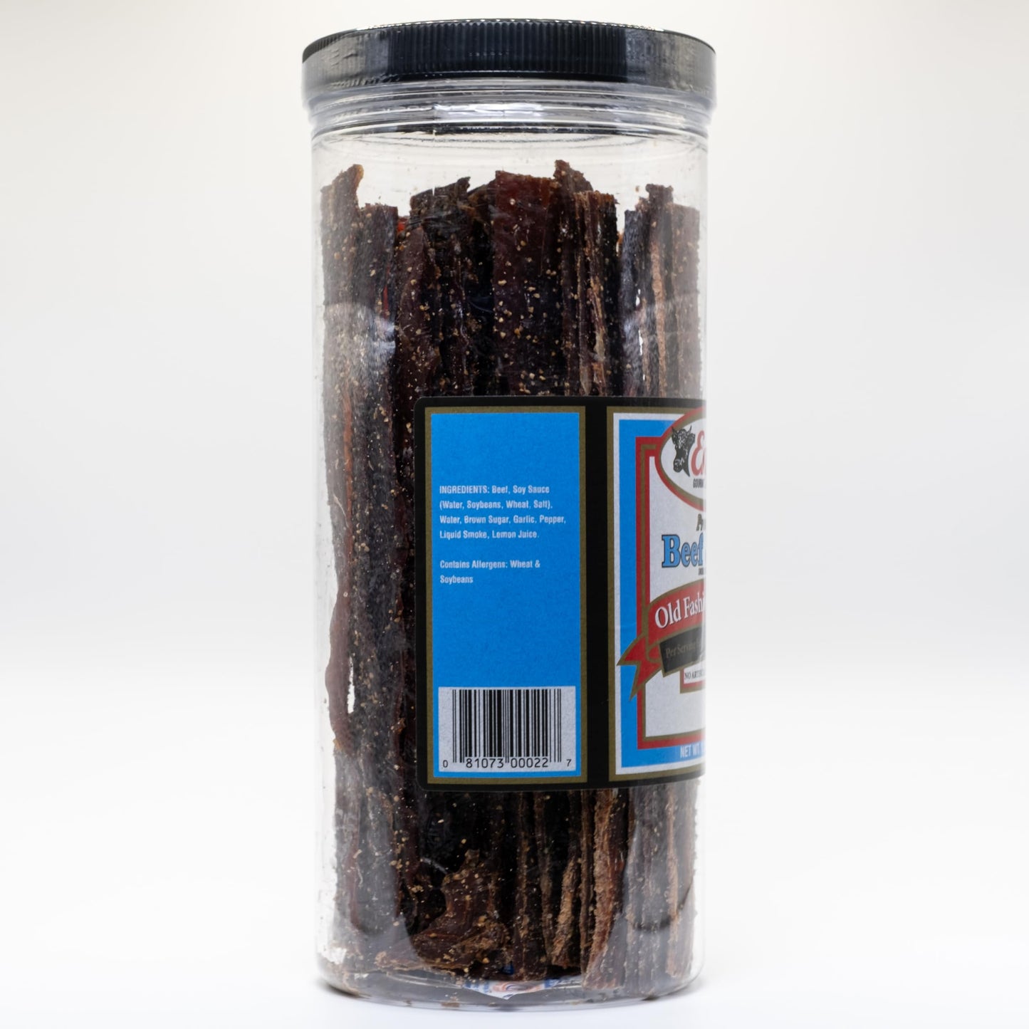 Enjoy Old Fashion Peppered Beef Jerky 20 oz Jar (Pack of 1) | 32 Count | Traditional Style | High Protein | Low Fat | No Trans Fat | No Preservatives