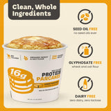 Beef Cakes Beef Collagen Protein Breakfast - 12 Pack Instant Protein Diner Pancakes with 16g Protein, Beef Collagen, Seed Oil Free, Dairy Free, Quick & Easy Breakfast in a Cup