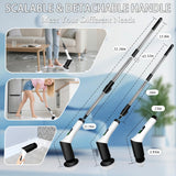 Spin Scrubber,9-In-1Multifunctional Cleaning Brush with Detachable Handle,9 Replaceable Brush Heads&LCD Display,Rechargeable Electric Spin Scrubber