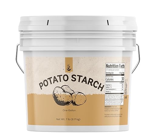 Pure Original Ingredients Potato Starch (1 Gallon) Wheat & Corn Alternative, Non-GMO, Baking & Cooking Thickener