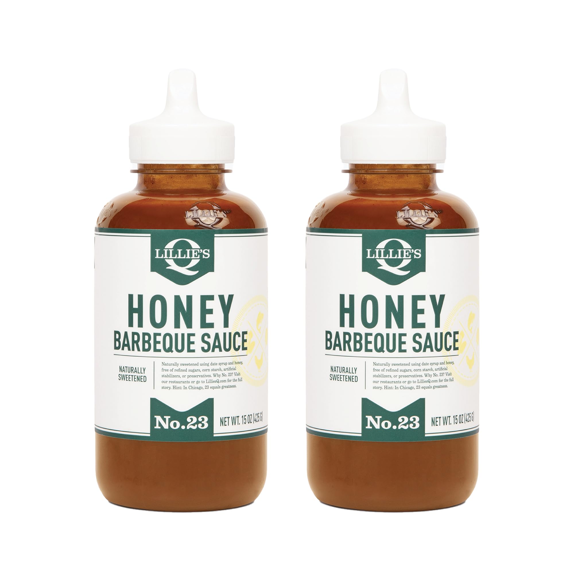 Lillie's Q Honey Barbecue Sauce, Naturally Sweetened with Honey & Date Syrup, No Refined Sugar, BBQ Sauce for Ribs, Chicken Wings, Grilling & Dipping