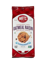 Matt's Bakery | Oatmeal Raisin Cookies | Soft-Baked, Non-GMO, All-Natural Ingredients; Single Pack of Cookies (10.5oz)