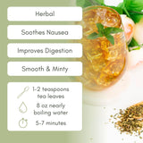 Organic Tummy Balance Loose Leaf Tea - 2oz Bag (Approx. 30 Servings) | Full Leaf Tea Co.