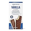 Amazon Grocery, Vanilla Ice Cream Sandwiches, 3.5 Fl Oz, Pack of 12, Frozen