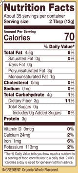 Bob's Red Mill Organic Brown Flaxseed Meal, 16-Ounce (Pack of 2)