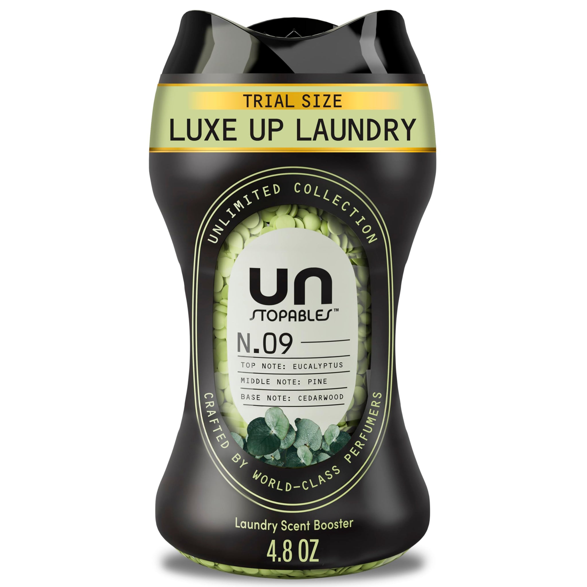 Downy Unstopables Unlimited Collection In-Wash Laundry Scent Booster Beads, No. 09, Fine Fragrance, Long-Lasting Fresh Scent Beads, 4.8 oz