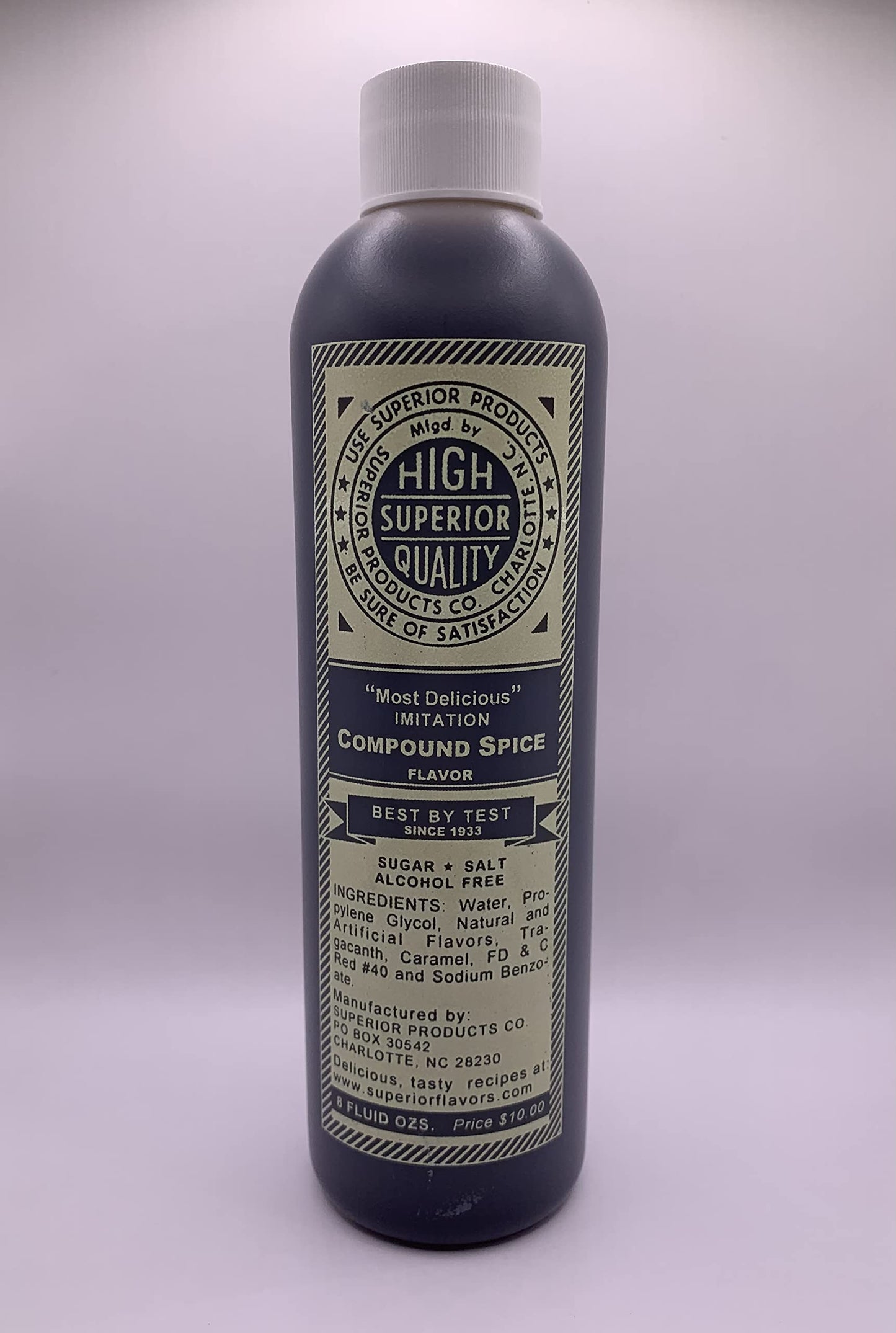 Superior Flavors | Cooking & Baking Flavoring | Water Based | Sugar, Salt, & Alcohol Free | 8oz Bottle (Compound Spice)