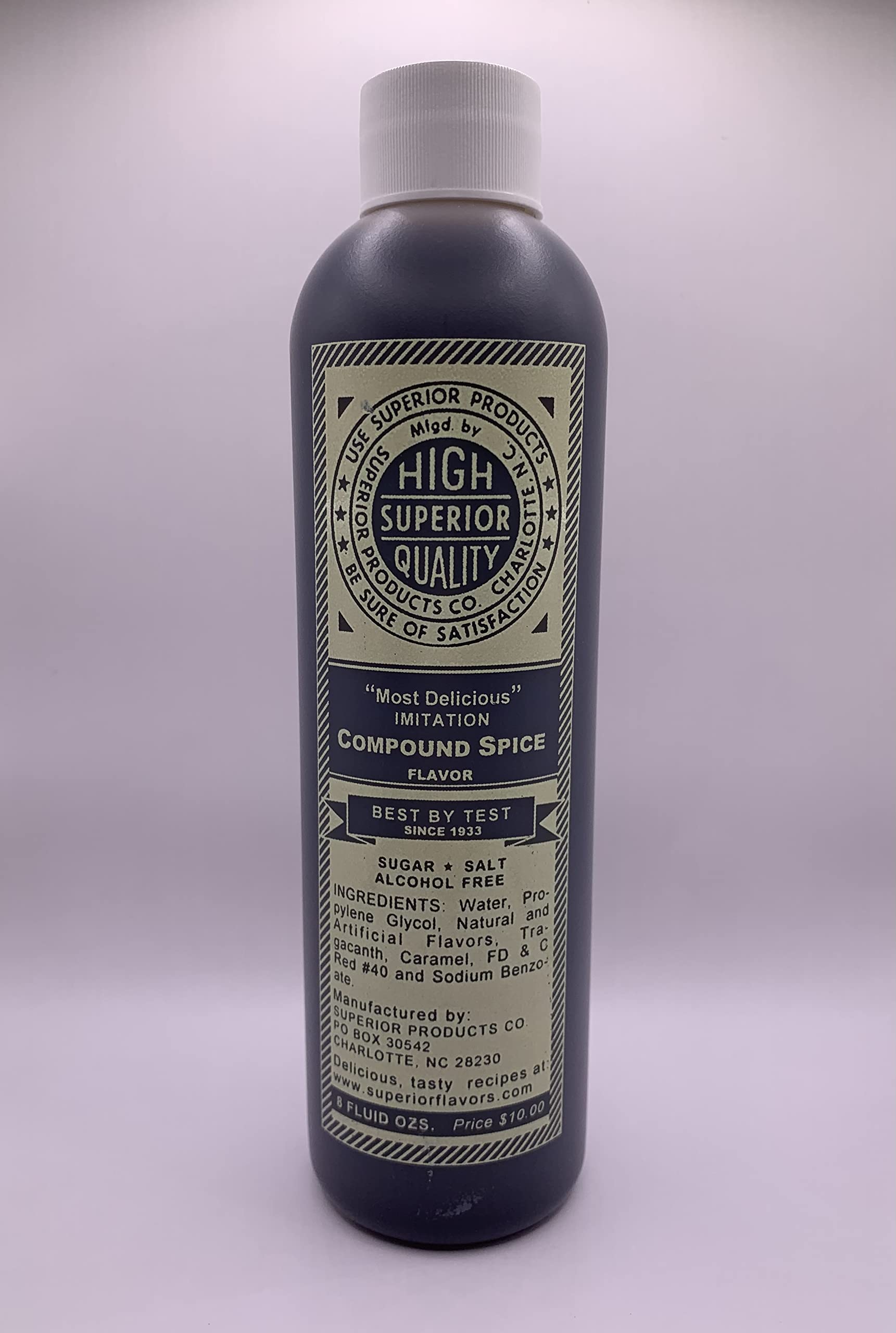 Superior Flavors | Cooking & Baking Flavoring | Water Based | Sugar, Salt, & Alcohol Free | 8oz Bottle (Compound Spice)