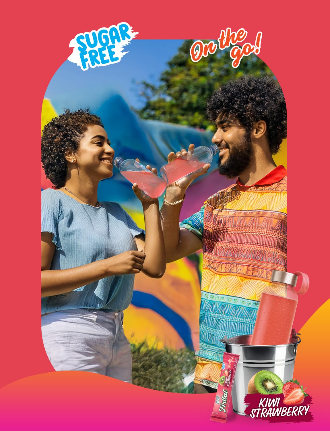 Arbol Frutal Powdered Drink Mix Variety Pack: Green Apple, Mango Peach, Grape, and Kiwi Strawberry (30 Stick Packs) - Frutal On-The-Go!