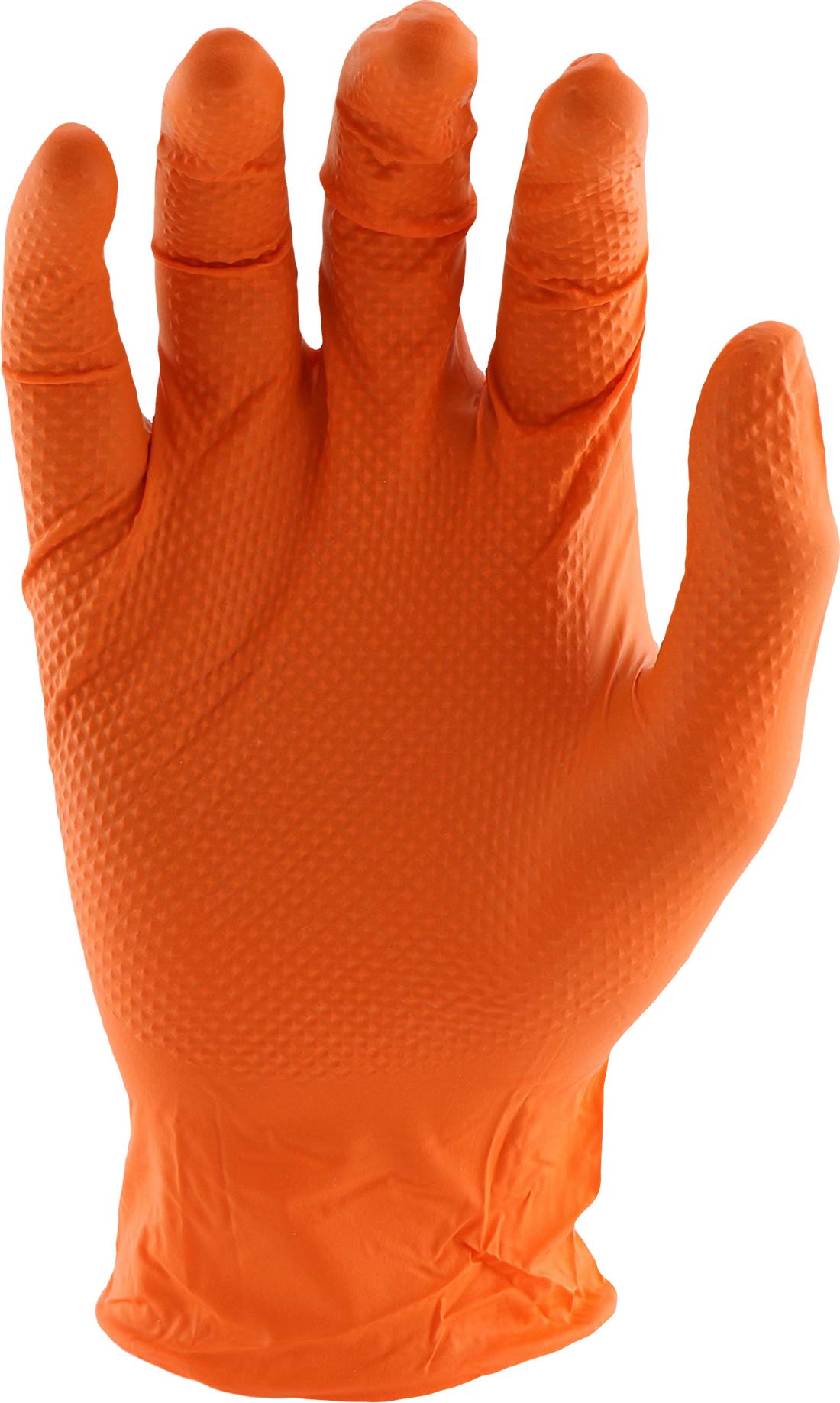 West Chester PosiGrip 2940 7 MIL Industrial Grade Nitrile Gloves - [Pack of 90] Orange, X-Large, Powder-Free Gloves with Diamond Embossed Textured