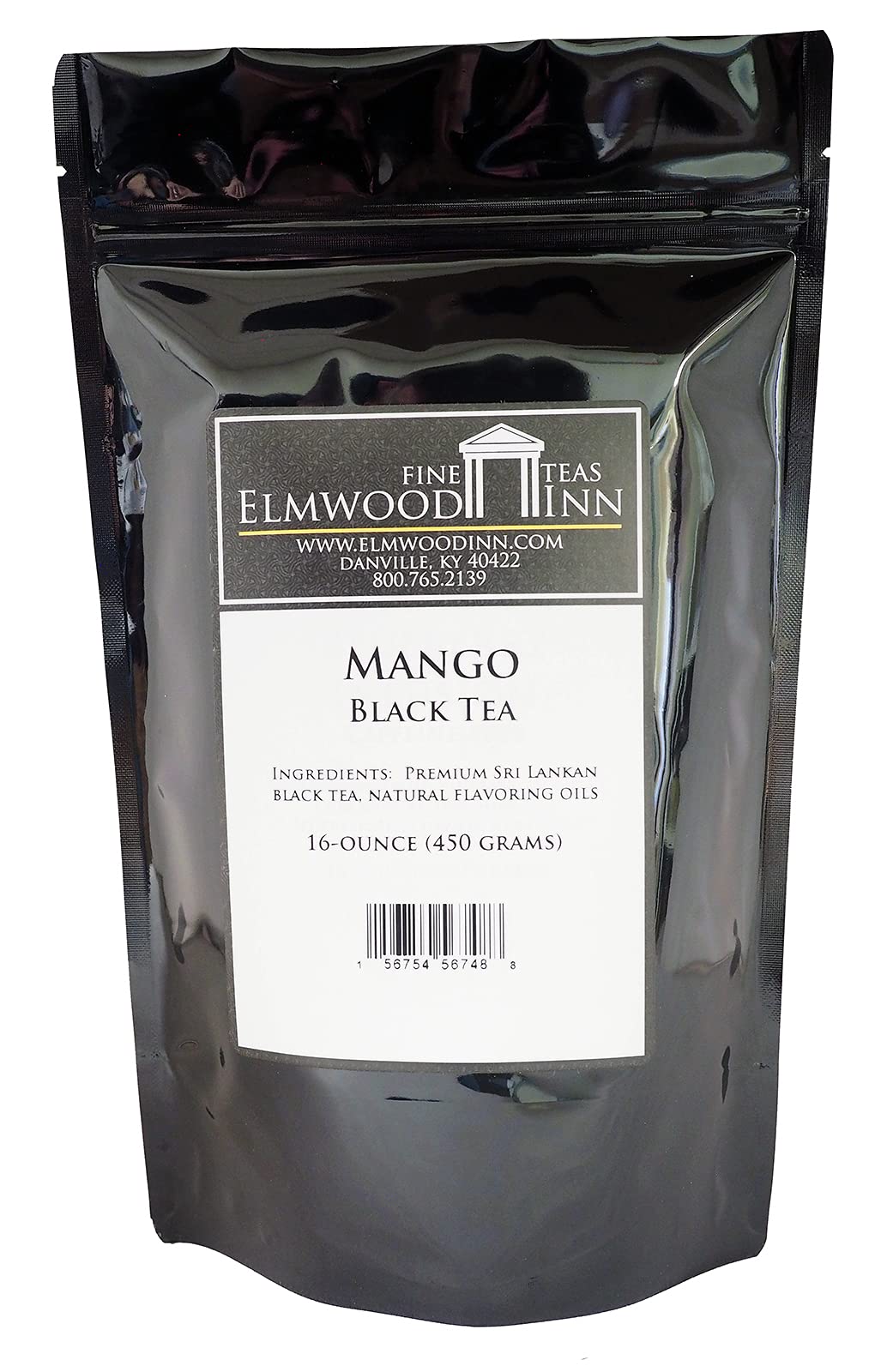 Elmwood Inn Fine Teas Mango Black Tea, 16-Ounce Pouches