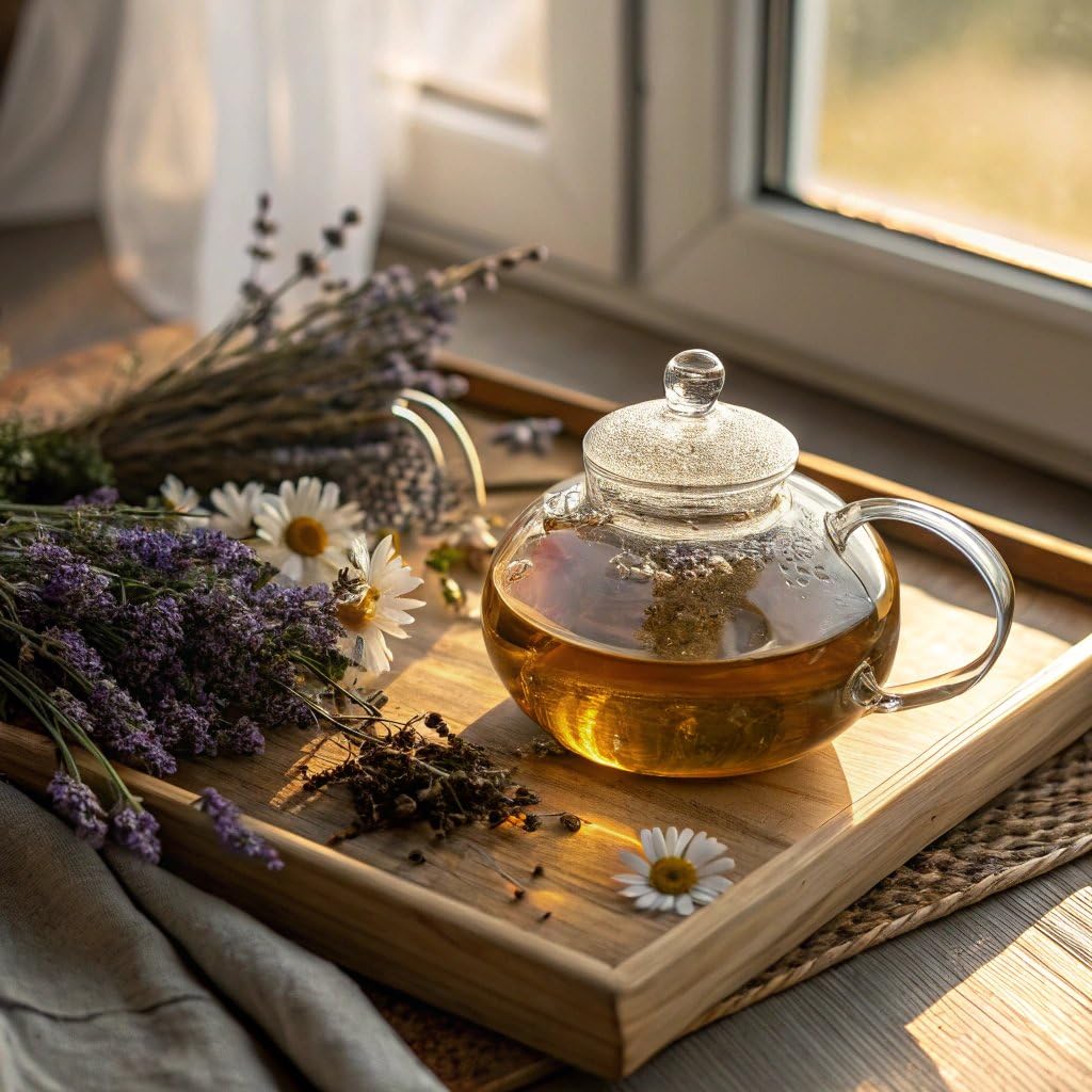 Sleep Aid Herbal Tea - Organic Calming Blend with Lemon Balm, Lavender, Linden, Chamomile, California Poppy, Passionflower, and Verbena - Supports