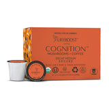 Lifeboost Cognition Decaf Mushroom Coffee Pods - Organic Low Acid Decaf K-Cups with Lion’s Mane & Chaga Adaptogens - Nootropic Coffee for Focus
