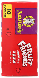 Annie's Fruit Friends Organic Apple Fruit Sauce 10pk, 32 OZ
