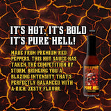 Hellfire Pure Hell Hot Sauce, 7 Pepper Blend, Gourmet, Multi Award-Winning, Amazingly Hot and Flavorful Sauce, 5 oz