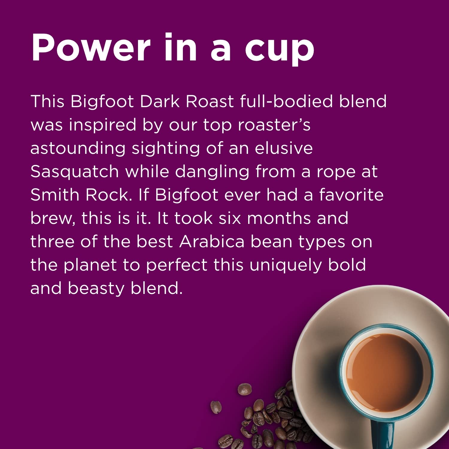 Majestic Blends Organic Coffee, Bigfoot Dark Roast SUPER PODS, Single-Serve Coffee Pods, 24 count