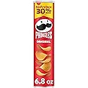Pringles Potato Crisps Chips, Lunch Snacks, On-the-Go Snacks, Party Stack, Original, 6.8oz Can (1 Can)