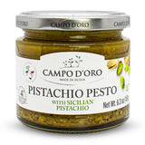 CAMPO D'ORO - Pistachio Pesto, Unsweetened, Paste, Sicilian Pesto, 6.35 oz