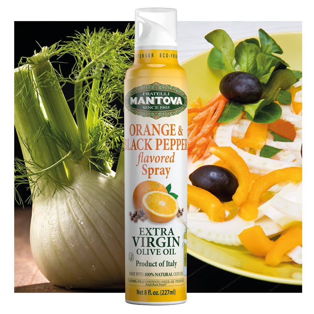FISH SEASONING Extra Virgin Olive Oil Lemon, Garlic, Orange and Black Pepper Spray (Pack of 3)