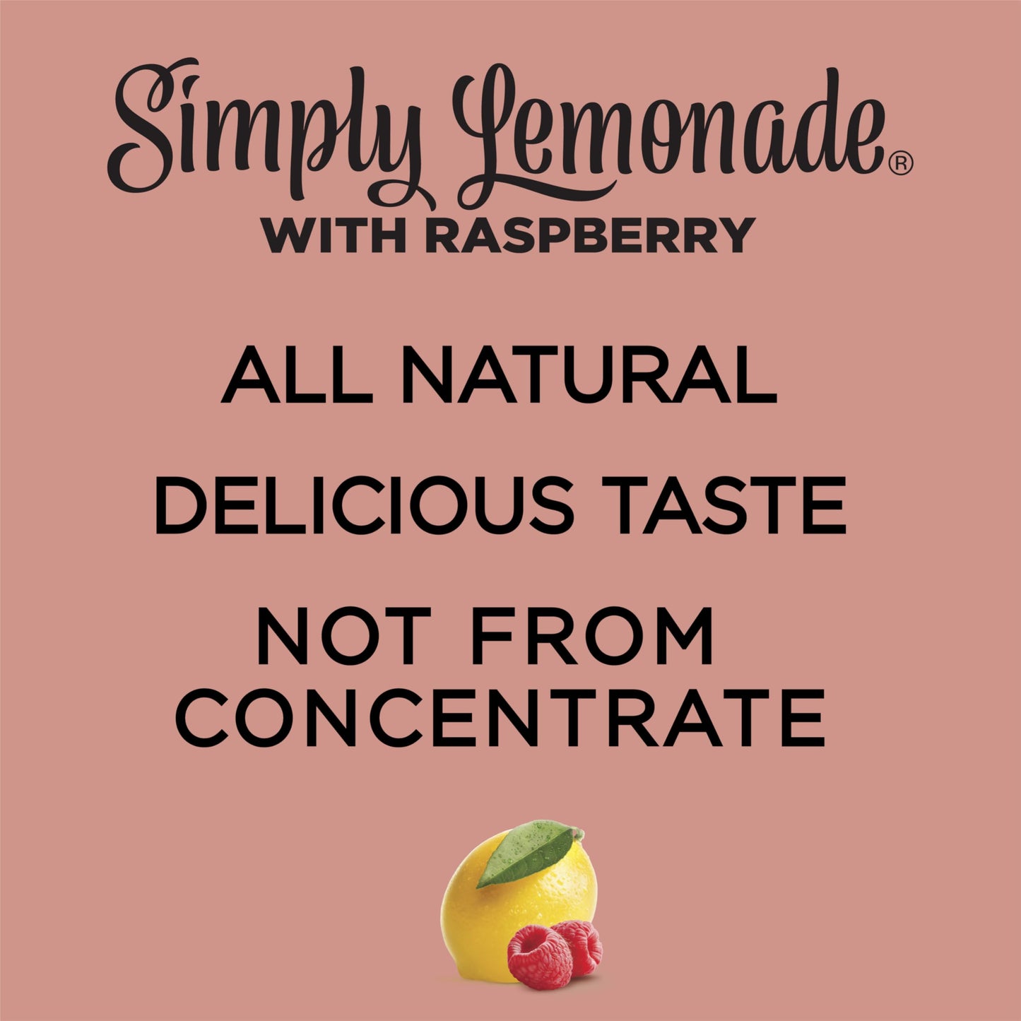 Simply Lemonade with Raspberry All Natural, 52 Fl Oz Bottle