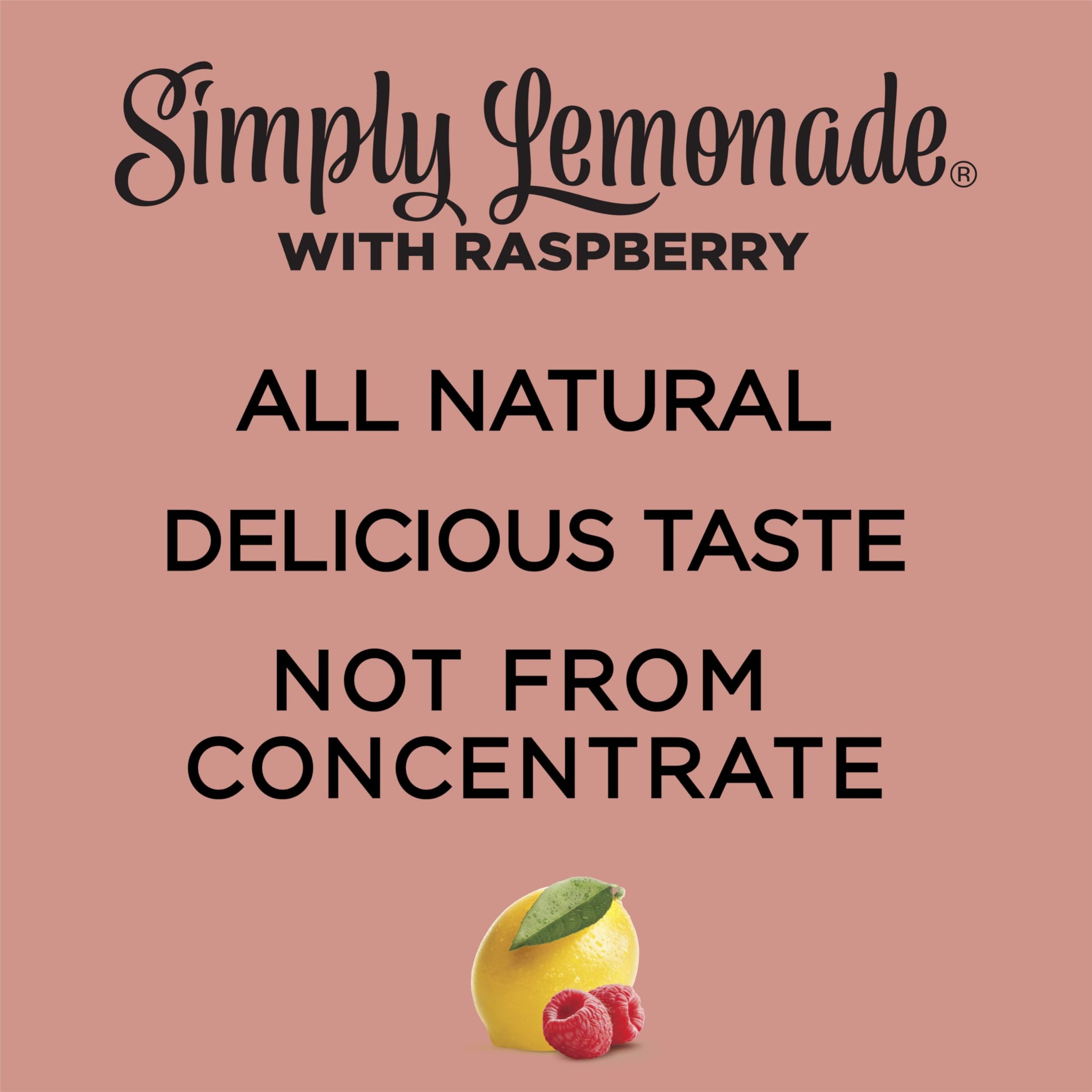 Simply Lemonade with Raspberry All Natural, 52 Fl Oz Bottle