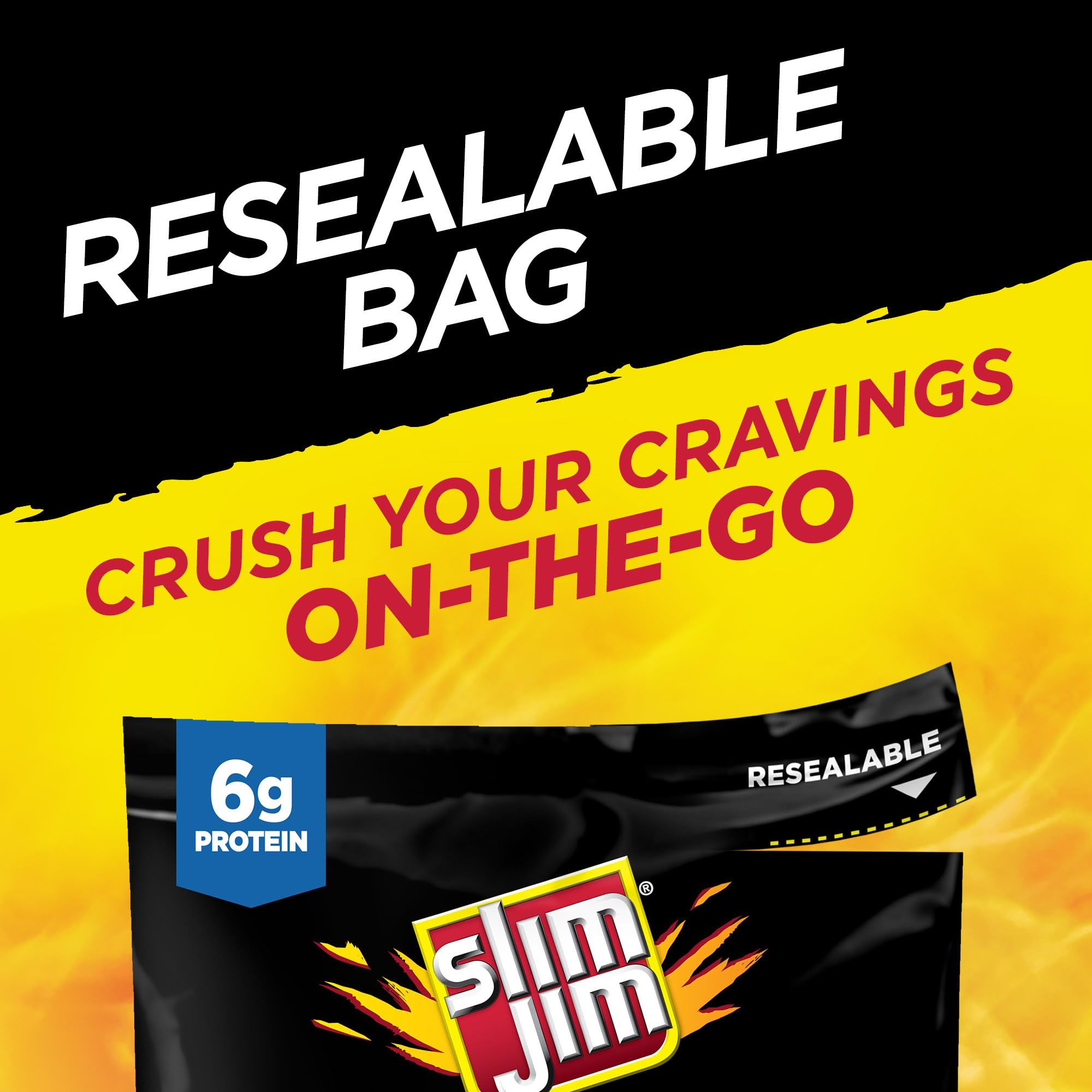Slim Jim Bites, Mild Bite-Sized Smoked Sausage Snacks, 3.75 oz.