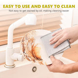 Makoto Nobu 10 Pieces Multi-Purpose Wire Cloths, Double Layer Metal Kitchen Cloths, Reusable Wire Washing Dishes, for Pots, Pans, Stains, Stoves