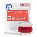 The-Qi Bloom + Balance Herbal Tea - 100% All Natural Whole Dried Flowers & Herbs Tea for Inner Calm & Wellness - Rose, Longan, Goji Berry, Jujube