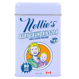 Nellie’s Baby Laundry Soda Tin - 80 Loads - Gentle Powdered Detergent for Delicate Fabrics - Fragrance-Free Formula - 80 Loads - Made in Canada