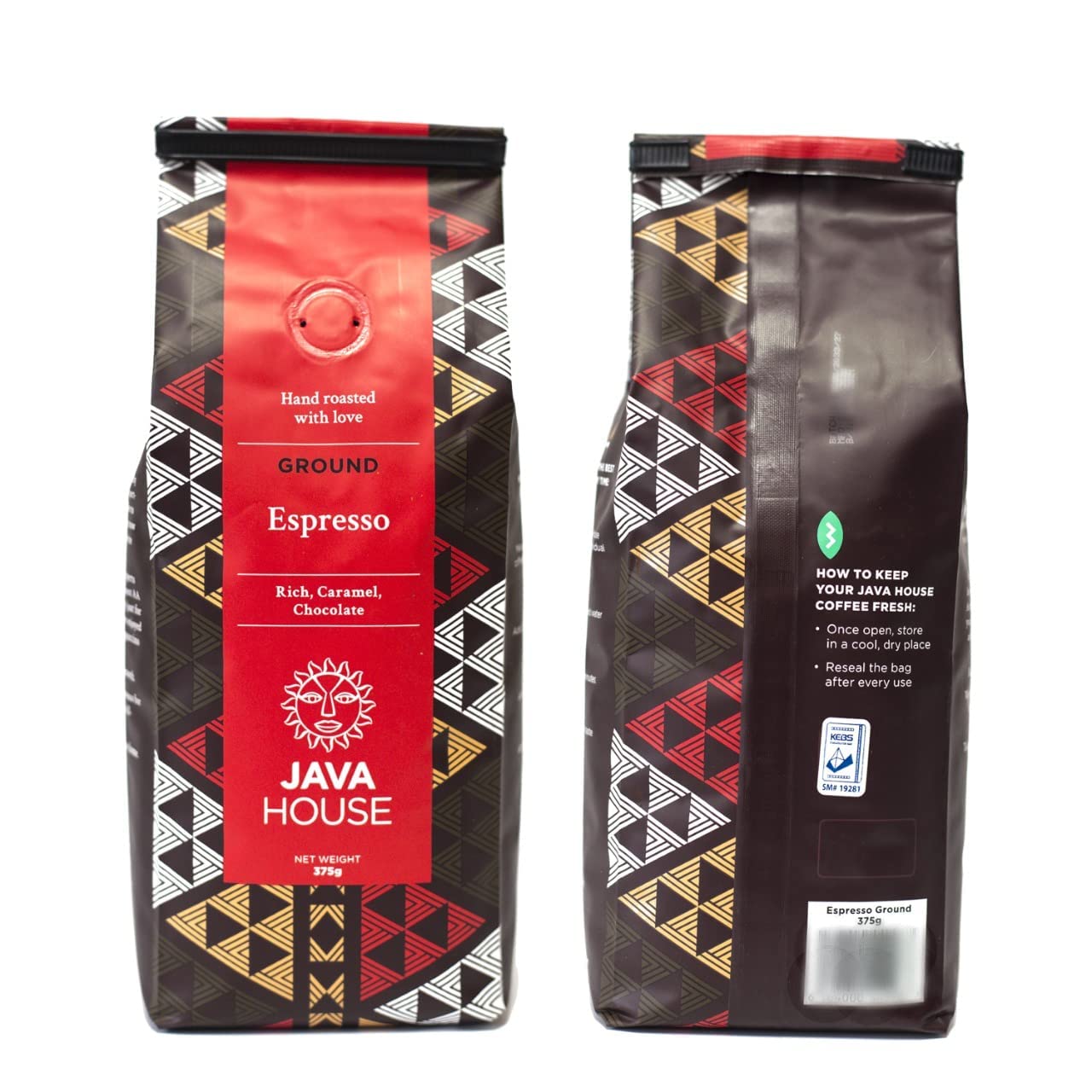 Kenya AA Espresso Ground Coffee - Perfect Dark Roast Craft Coffee. Fair Trade, Single Origin Kenyan Coffee with verifiable Coffee Kenya Mark of Origin