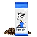 Stella Blue Whole Bean Coffee, Big Cat Blend, Medium Roast Caramel Hazelnut, Fruity Notes 100% Arabica Beans, Ethically Sourced from Central and South