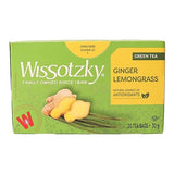 Wissotzky Tea Green Tea with Ginger & Lemongrass - 20 Tea Bags
