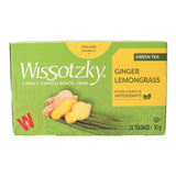 Wissotzky Tea Green Tea with Ginger & Lemongrass - 20 Tea Bags